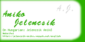aniko jelencsik business card